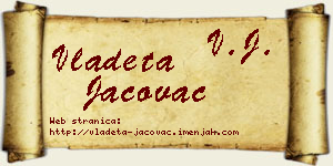 Vladeta Jačovac vizit kartica